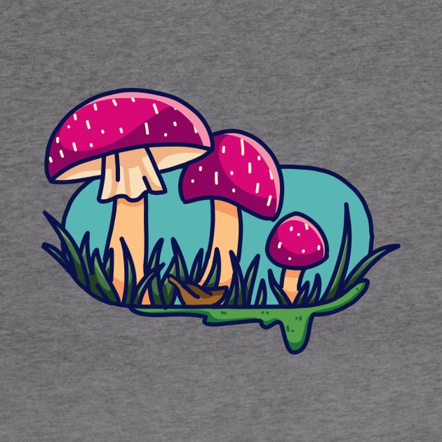 Mushrooms by Reivennant